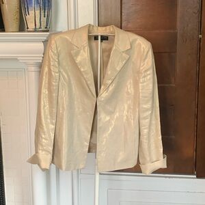 Jibes NY Metallic linen one hook blazer. Worn twice. 150‎ retail